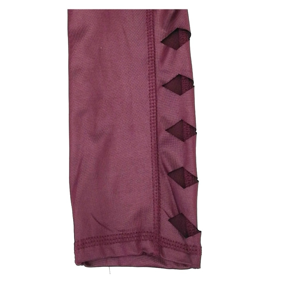 Daisy Fuentes Women's Burgundy Active Leggings Size S - Picture 5 of 5